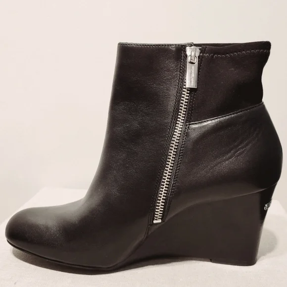 Michael Kors Wedge Ankle Booties w/ Zipper - Picture 2 of 16